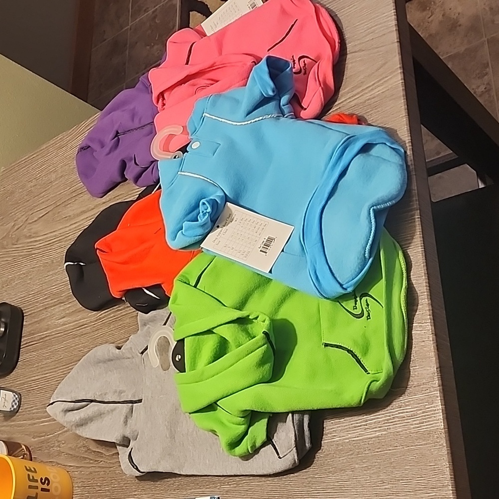7 NWT size medium Doggie Design hoodies
